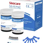 SINOCARE Safe AQ Angel set 50ks test. proužků + 50ks lancet
