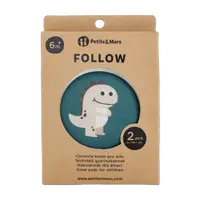 PETITE&MARS Chrániče kolen elastické na lezení Follow Misty Green 2 ks