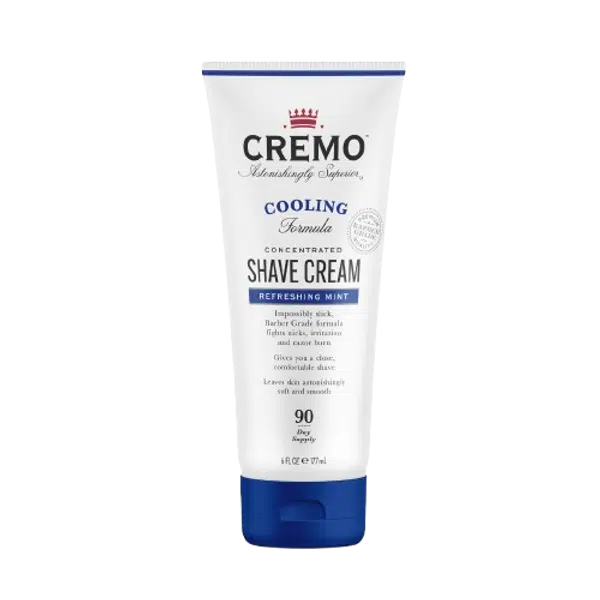 CREMO Cooling shave cream refreshing mint - Krém na holení 177 ml