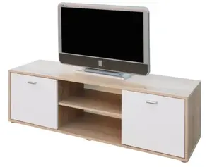 TV stolek Star, dub sonoma/bílý