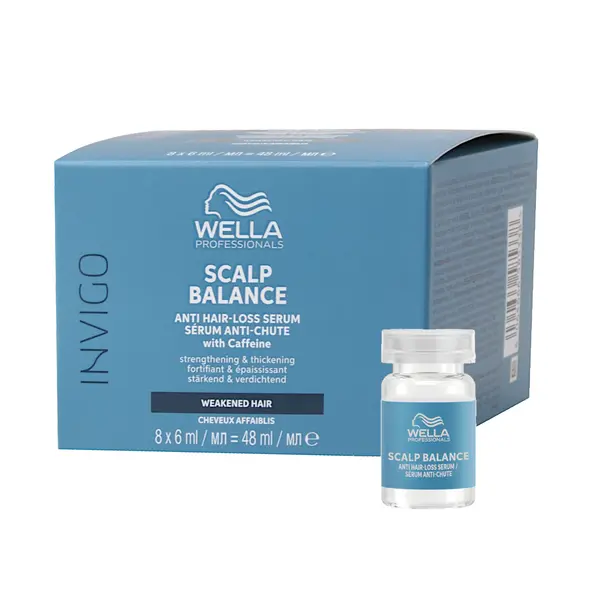 Ampulky séra proti vypadávání vlasů Wella Professionals Invigo Scalp Balance - 8 x 6 ml (99350170005) + dárek zdarma