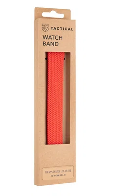 Pletený řemínek Tactical 778 M, Apple Watch 42mm/44mm, červená