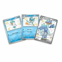 Pokémon karty Paldean Fates vývin 3 karet - Quaxly, Quaxwell a Quaquaval ex