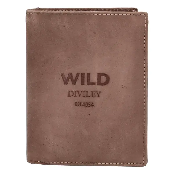 Pánská kožená peněženka taupe - WILD 1931