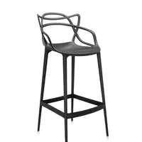 Barová židle MASTERS, v. 75 cm, více barev - Kartell Barva: černá