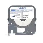Max LM-312W, 12mm x 8m, bílá kompatibilní páska