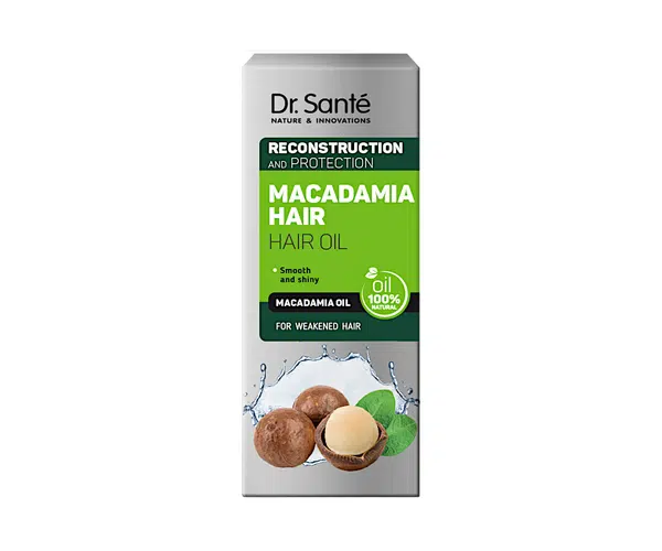 Olejové sérum pro rekonstrukci poškozených vlasů Dr. Santé Macadamia - 50 ml (E5230)