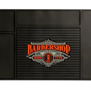 Protiskluzová podložka pro holičské a kadeřnické pomůcky Fox Barber Tool Mat - černá (1509537) + dárek zdarma