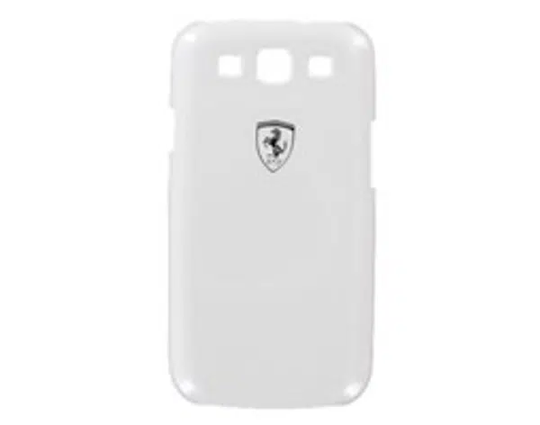 Zadní kryt Ferrari Scuderia Metalic pro Samsung Galaxy S III, white