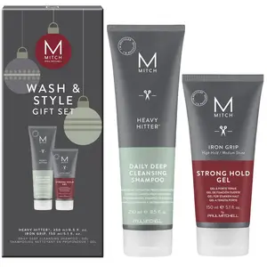 Pánská dárková sada pro péči a styling vlasů Paul Mitchell Mitch Wash  a  Style Gift Set + dárek zdarma
