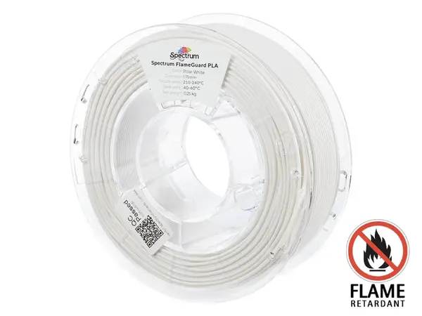 Spectrum 81448 3D filament, FlameGuard PLA, 1,75mm, 250g, Bílý (Polar white)