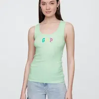 GAP Žebrované tílko s logem - Dámské