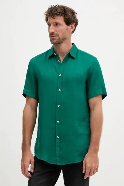 Lněná košile United Colors of Benetton