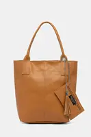 Kožená kabelka Answear.LAB hnědá barva