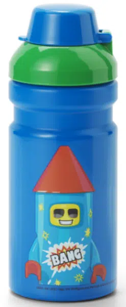 LEGO Rocket láhev na pití - modrá/zelená