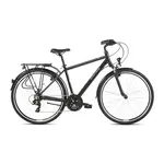 Pánské trekingové kolo Kross Trans 1.0 28" SR - model 2021 M (19") černá/šedá