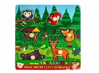 Moje první zvířátka - Vkládačka dřevěná