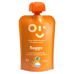 BEGGS Smoothie s jogurtem a tropickým ovocem 4m+ BIO 120 g