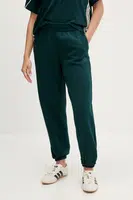 Tepláky adidas Essentials dámské, zelená barva, JX0443
