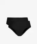 Klasické dámské kalhotky ATLANTIC 2Pack - černé