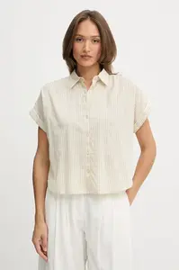 Košile s příměsí lnu United Colors of Benetton