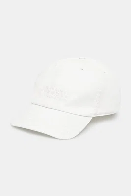 Kšiltovka MM6 Maison Margiela pánská, bílá barva, hladká, SH2TC0002