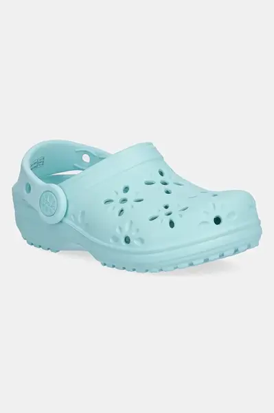 Pantofle Crocs CLASSIC FLORAL CUT OUT CLOG KIDS