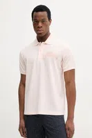 Bavlněné polo tričko Lacoste béžová barva, PH0285