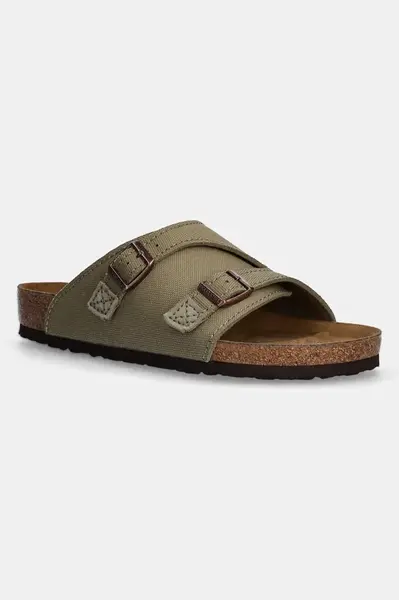 Pantofle Birkenstock Zürich pánské, zelená barva, 1028755