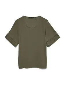 VERO MODA Tričko 'VMGINA'  olivová