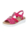 Rieker Sandále  svetlobéžová / hnedá / ružová / strieborná