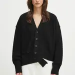 Vlněný svetr MM6 Maison Margiela dámský, černá barva, S52HP0026