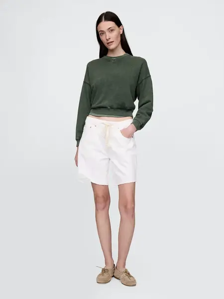 GAP Denim Shorts Mid Rise '90s Loose Bermuda - Women's