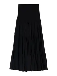 Bershka Sukňa  čierna