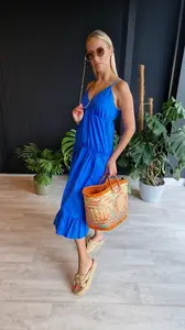 Edoti Strapless poplin maxi dress