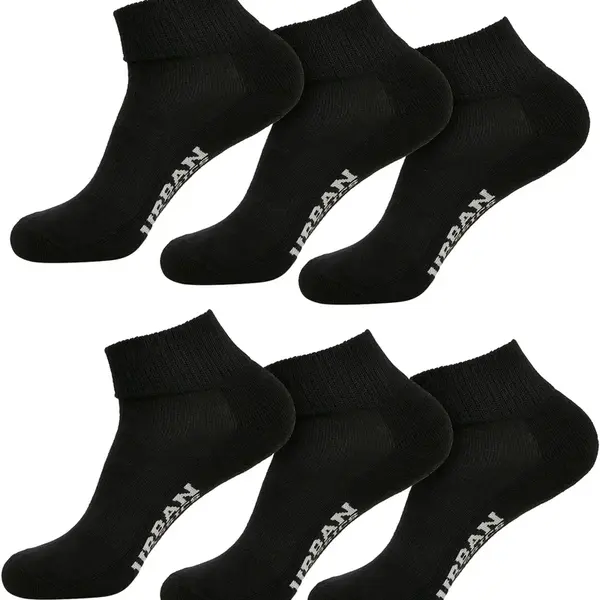 High sneaker socks 6-Pack black