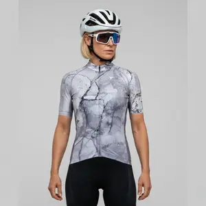 Dámský cyklistický dres silvini calnia šedá/černá m