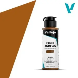 Akrylová barva Vallejo Fluid 100ml – 310 Raw Sienna