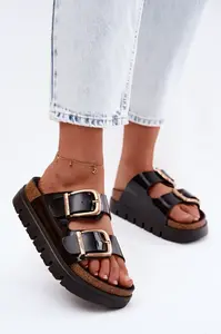 Dámské lakované pantofle Lee Cooper