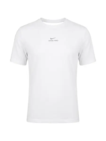 NIKE Funkčné tričko 'PRO'  svetlosivá / biela