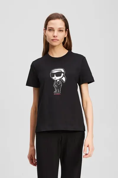 Karl Lagerfeld Bavlněné tričko Karl Lagerfeld IKON SKETCH