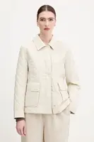 Bunda Tommy Hilfiger béžová barva, přechodná, WW0WW45641