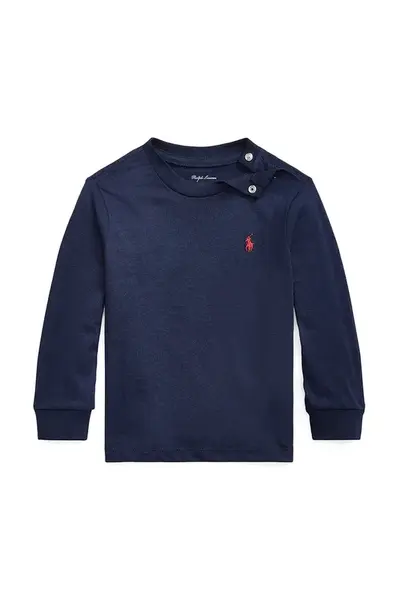 Dětské bavlněné tričko s dlouhým rukávem Polo Ralph Lauren