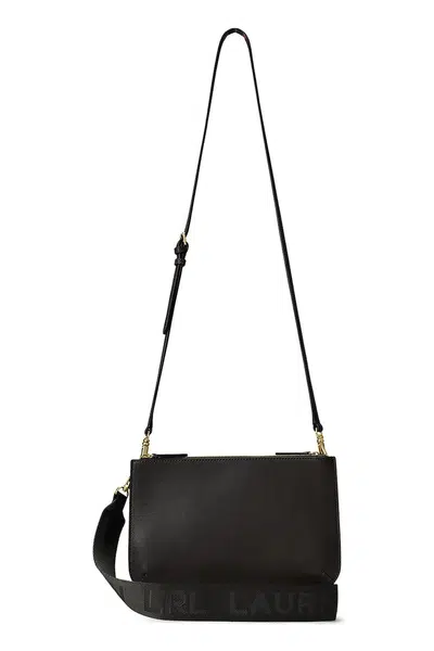 Kožená kabelka Lauren Ralph Lauren černá barva, 431970155