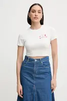 Bavlněné tričko MC2 Saint Barth dámské, bílá barva, NIV0001