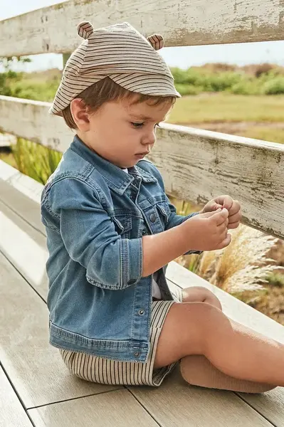 Dětská riflová bunda Mayoral soft denim modrá barva, 1471