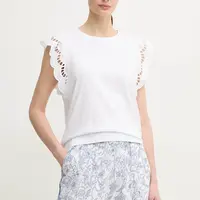 Bavlněné tričko Pepe Jeans VIC bílá barva, PL506067