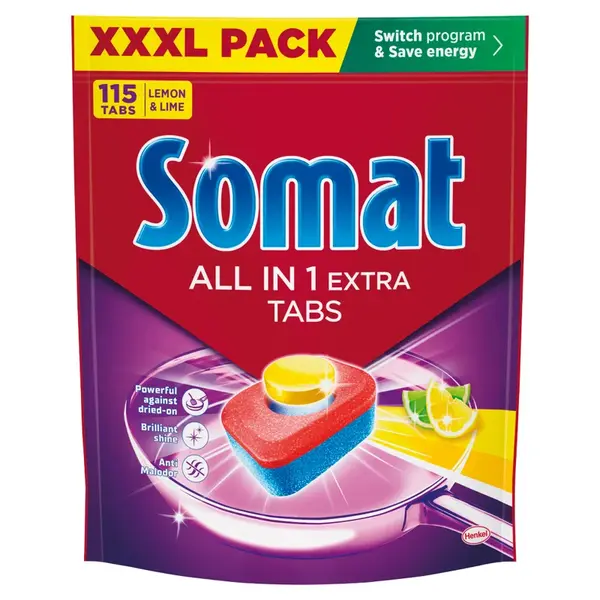 Somat Tablety do myčky All in 1 Extra Lemon & Lime 115 ks