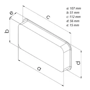 Zátka plastová ZP 110 x 55, 0693
