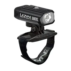 Lezyne HELMET HECTO DRIVE 500XL Přední světlo na helmu, černá, velikost